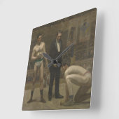 Die Zählung Quadratische Wanduhr (Winkel)