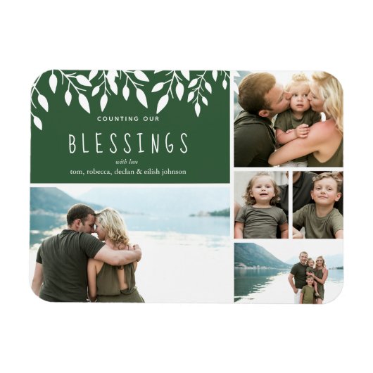 Die Zählung unserer segensreichen Fotos Magnet (Horizontal)