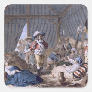 Die Zählung von Harcourt (1601-66) zeigt seine Quadratischer Aufkleber