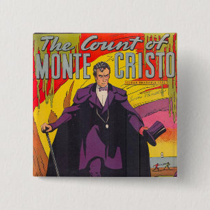 Die Zählung von Monty Cristo Comic Button