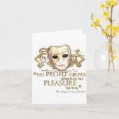 Die Zähmung des Shrew-Zitats (Gold-Version) Karte (Gelbe Blume)