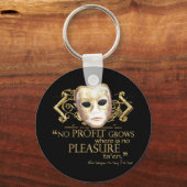 Die Zähmung des Shrew-Zitats (Gold-Version) Schlüsselanhänger (Vorderseite)