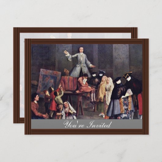 Die Zahn-Abziehvorrichtung durch Longhi Pietro Einladung (Vorne/Hinten)