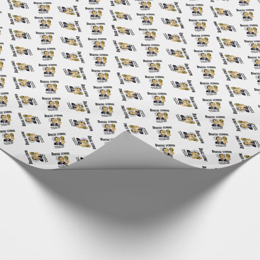 Die Zahnarztschule ist das Nächste Geschenkpapier (Ecke)