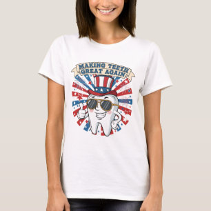 Die Zähne wieder groß 4. Juli Amerika USA T-Shirt