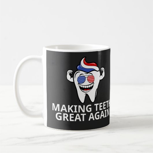 Die Zähne wieder groß machen Kaffeetasse (Links)