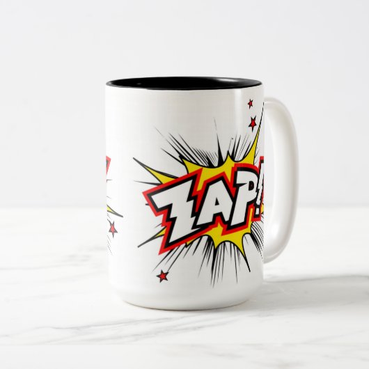 Die zap-Tasse Zweifarbige Tasse (VorderseiteRechts)