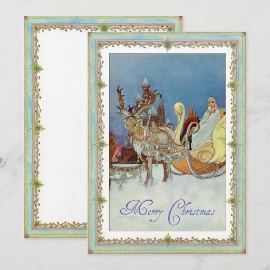 Die Zarina Feiertagskarte (Vorne/Hinten)