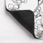 Die zarte Schönheit der Kirschblüten Mousepad (Ecke)