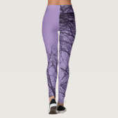 Die zarte Winterkulisse: Lilac Canopy Leggings (Rückseite)