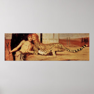 Die Zärtlichkeit der Sphinx von Fernand Khnopff Poster