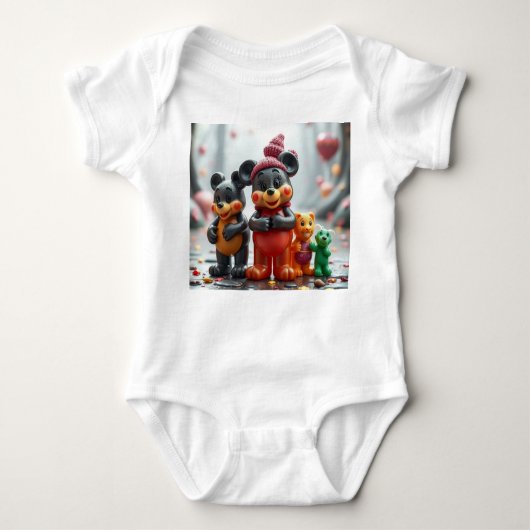 „Die Zauberbärchen – Hüter des Glitzerwalds“ Baby Strampler (Vorderseite)