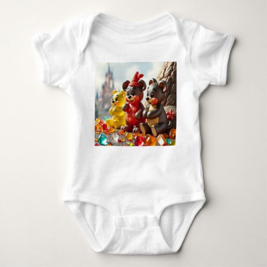 „Die Zauberbärchen – Hüter des Glitzerwalds“ Baby Strampler (Vorderseite)