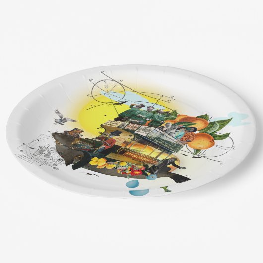 Die Zauberbussonnenversorgung Pappteller (Schrägansicht)