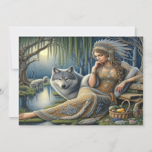 Die Zauberei Monlit im Mystischen Wald Dankeskarte (Vorderseite)