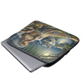 Die Zauberei Monlit im Mystischen Wald Laptopschutzhülle (Vorne Knopf)