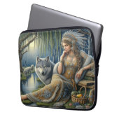 Die Zauberei Monlit im Mystischen Wald Laptopschutzhülle (Vorderseite Links)