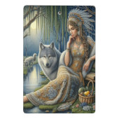 Die Zauberei Monlit im Mystischen Wald Mini Klemmbrett (Rückseite)