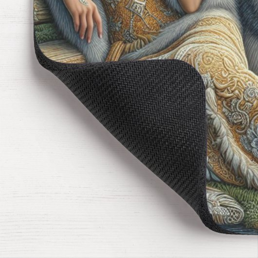 Die Zauberei Monlit im Mystischen Wald Mousepad (Ecke)