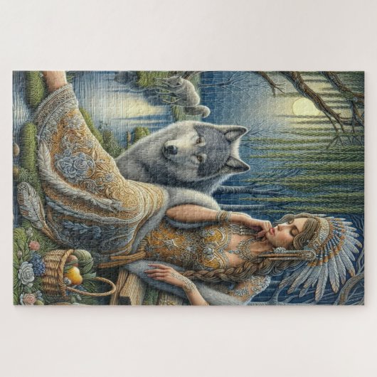 Die Zauberei Monlit im Mystischen Wald Puzzle (Horizontal)