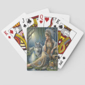 Die Zauberei Monlit im Mystischen Wald Spielkarten (Rückseite)