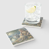 Die Zauberei Monlit im Mystischen Wald Steinuntersetzer (Seitenansicht)