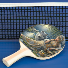 Die Zauberei Monlit im Mystischen Wald Tischtennis Schläger