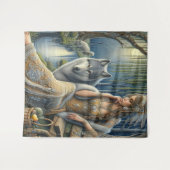 Die Zauberei Monlit im Mystischen Wald Wandteppich (Vorderseite (Horizontal))