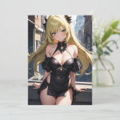 Die Zauberei um Mitternacht Dankeskarte (Stehend Vorderseite)