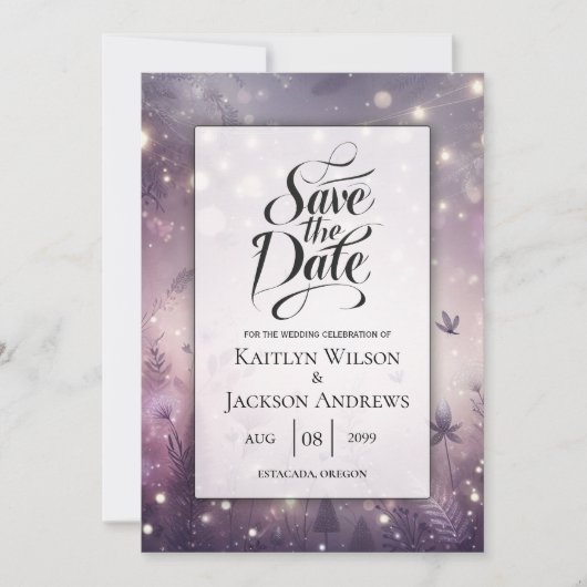 Die Zauberei von Starlit Save The Date (Vorderseite)