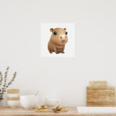 Die zauberhafte Capybara Poster (Küche)