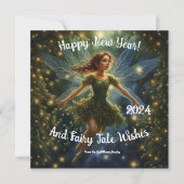 Die zauberhafte Märchen des Neujahrs. Whimsikische Karte (Vorderseite)