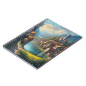 Die zauberhafte mittelalterliche Stadt Notizblock (Linke Seite)