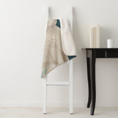 Die zauberhafte weiße Katze mit grünen Augen Sherpadecke (Beispiel)