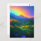 Die zauberhaften Farben der Sonnenuntergänge Postkarte (Vorne/Hinten)