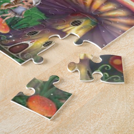 Die zauberhaften Gnome Pilze Blumengärten Puzzle (Seite)