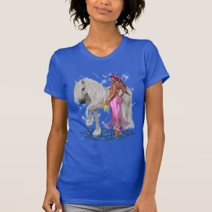 Die Zauberin und der weiße Stallion. T - Shirt