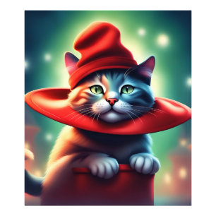 die Zauberkatze Fotodruck