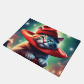 die Zauberkatze Fußmatte (Schrägansicht)