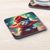 die Zauberkatze Getränkeuntersetzer (Linke Seite)