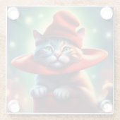 die Zauberkatze Glasuntersetzer (Rückseite)