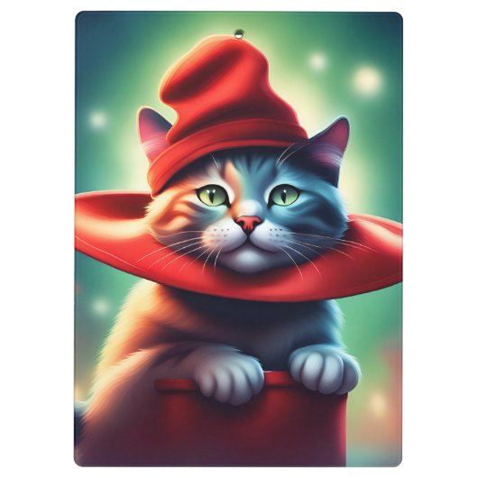 die Zauberkatze Klemmbrett (Rückseite)