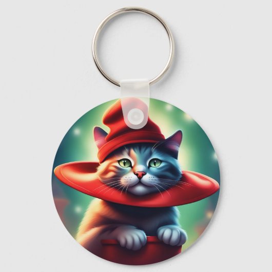 die Zauberkatze Schlüsselanhänger (Vorderseite)