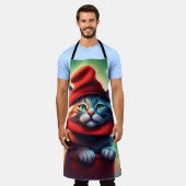 die Zauberkatze Schürze (Getragen)