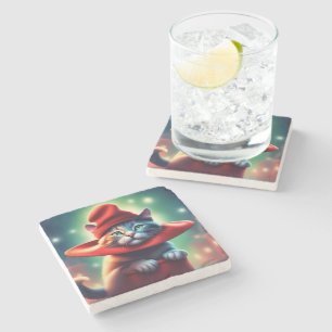 die Zauberkatze Steinuntersetzer