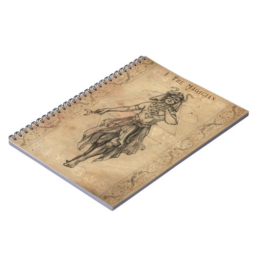 Die Zauberkunstkarte des Tarots Notizblock (Linke Seite)