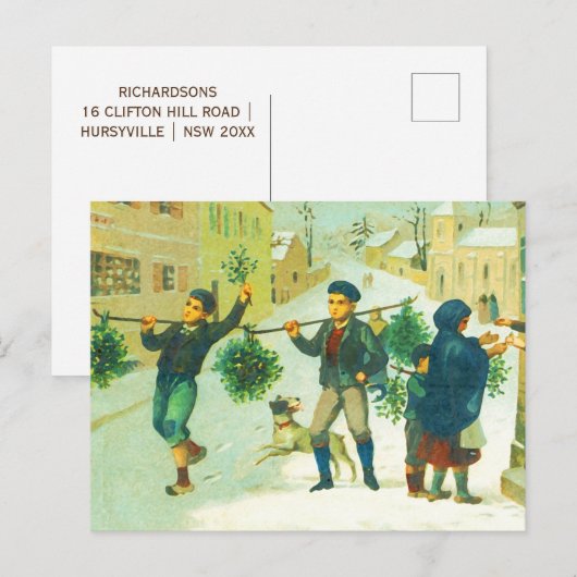 Die Zauberreise-Postkarte Feiertagspostkarte (Vorne/Hinten)