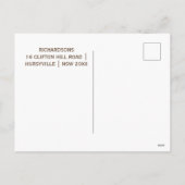 Die Zauberreise-Postkarte Feiertagspostkarte (Rückseite)
