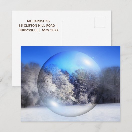 Die Zauberreise-Postkarte Feiertagspostkarte (Vorne/Hinten)