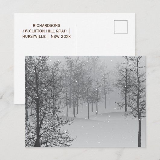 Die Zauberreise-Postkarte Feiertagspostkarte (Vorne/Hinten)